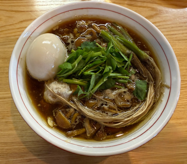 「飛騨なめこの醤油そば 1400円」@麺 㐂色の写真