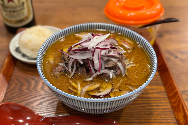 「【新作】羊肉の中華そば 江戸甘味噌¥1870」@キッチンきらくの写真