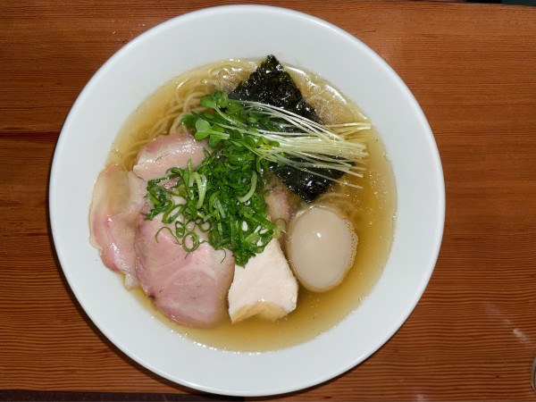 「サンマ煮干しといりこしお(¥1,000)煮たまご(¥100)」@麺処 倭の写真