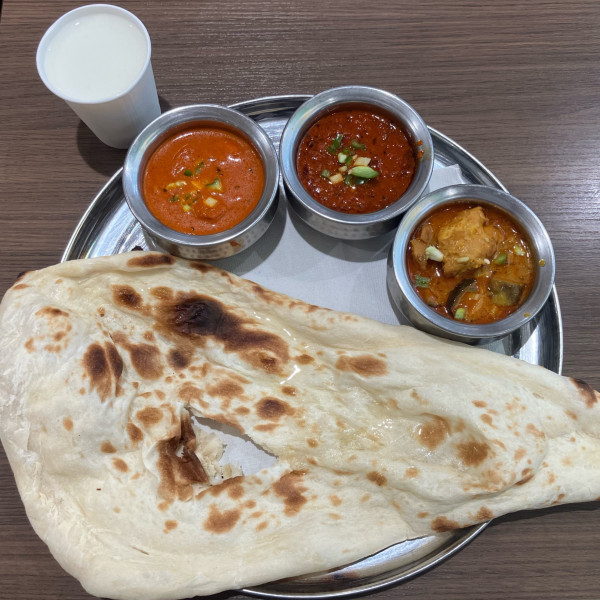 「3種類のカレーセット1097円」@ハラール ドーサ ビリヤニの写真