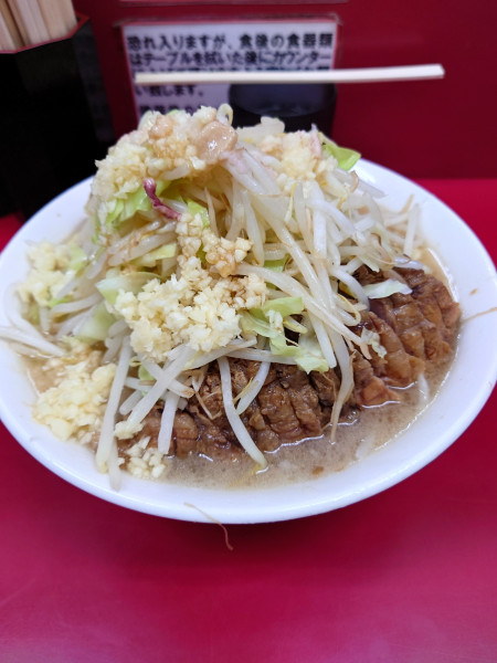 「大豚ダブル   全マシ」@ラーメン二郎 京急川崎店の写真