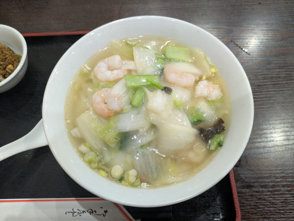 「エビタンメン＋半チャーハン：950円」@上海料理 海老仙の写真