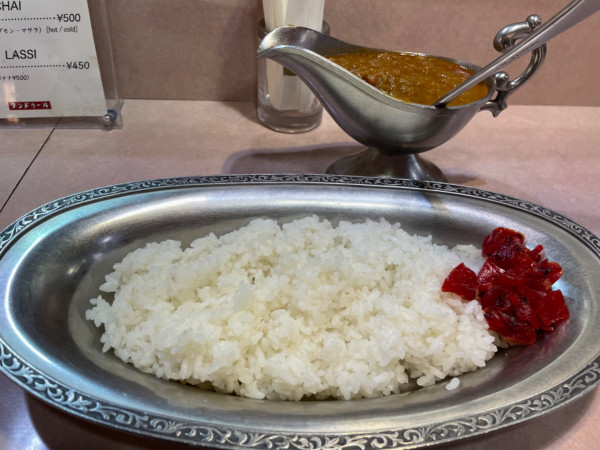 「インドカレーとご飯　￥８５０」@タンドゥールの写真