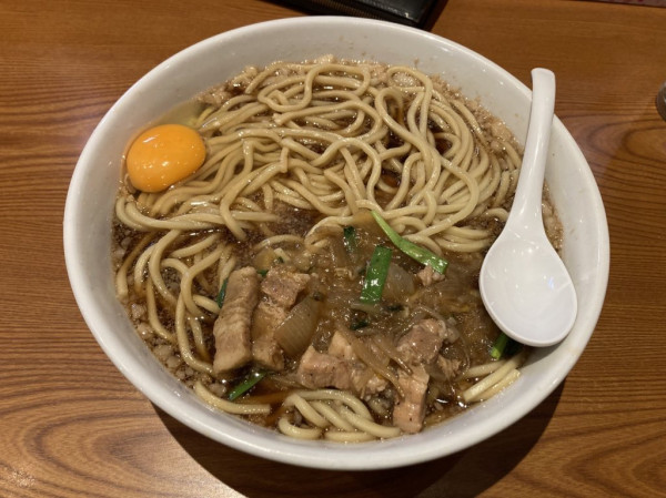 「豚満スタミナそば大盛り+大盛り（99円定期券+クーポン）98」@常勝軒 伊勢崎総本店の写真