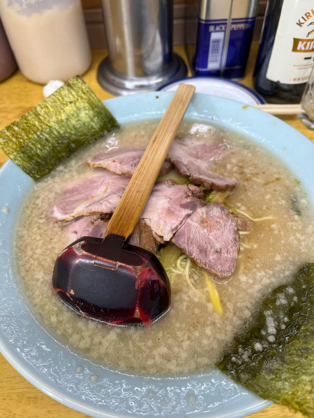 「セロリチャーシューメン」@ラーメンショップ 練間の写真