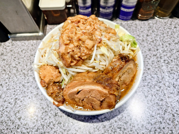「ラーメン ミニ+豚1枚」@ラーメン宮郎の写真