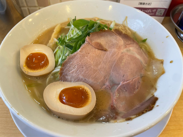 「山城のねぎらーめん（味玉）」@麺屋 さ近の写真