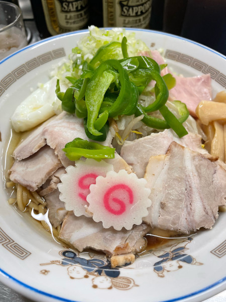 「五目油そば チャシュー 半熟卵変更」@中華そば みたかの写真