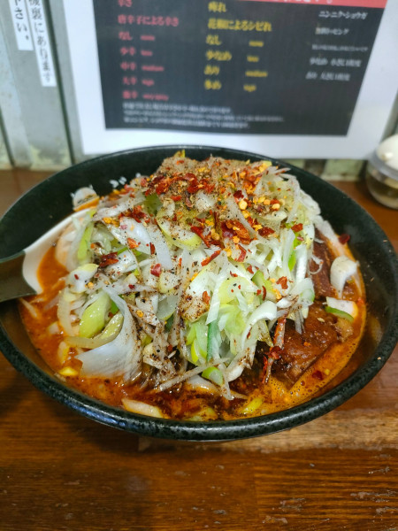 「特製辛味噌らーめん　ネギ」@らーめんぶたまろの写真