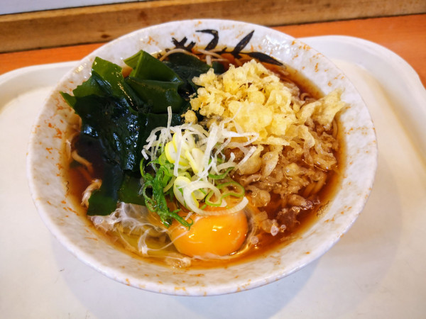 「朝そば（480円）」@だるまそば 西新宿支店の写真