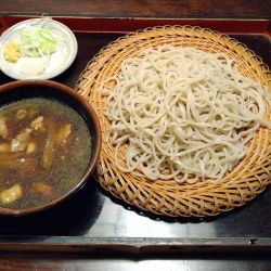 鴨汁＋揚げ出しそば豆腐