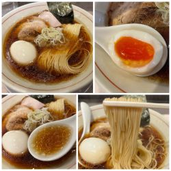 鶏中華そば 醤油 1050円 味玉160円