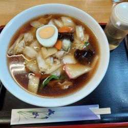 うまにそば（広東麵）800円