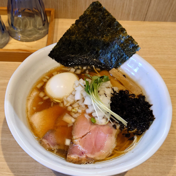 「特製煮干らーめん+煮干あえ玉」@麺処 しかての写真