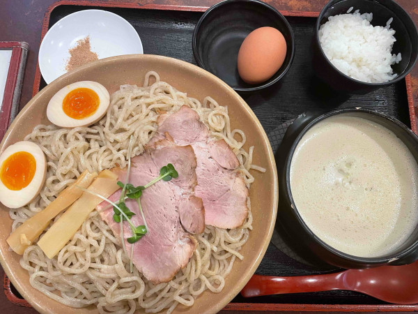 「鶏白湯 味玉つけめん 麺ダブル 1100円」@ら～めん 元喜神 奈良店の写真