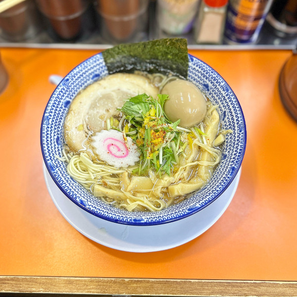 「鯛出汁中華そば＋煮卵」@友愛亭の写真