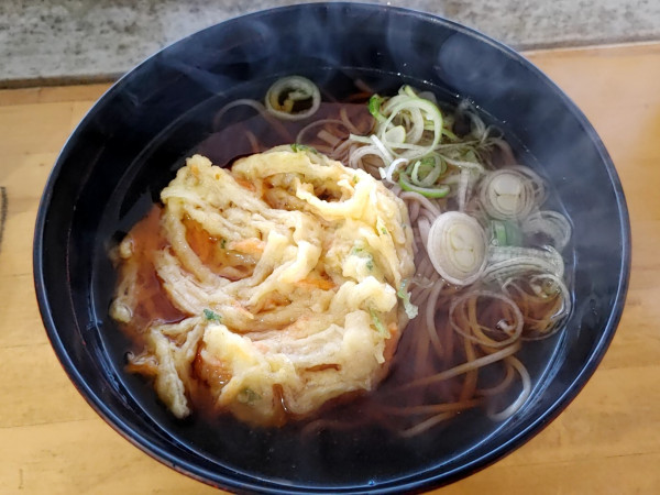 「天ぷらそば（450円）」@小諸駅そば 清野商店の写真