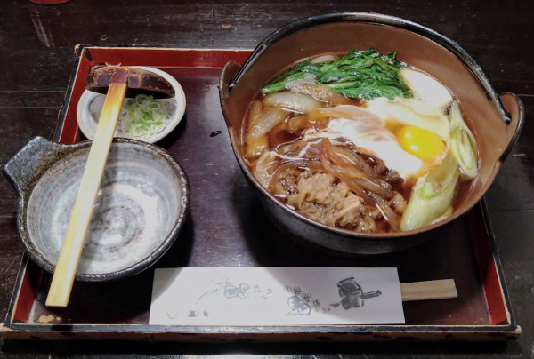 「牛すきうどん＋うなぎの塩焼」@さらしな 田無店の写真