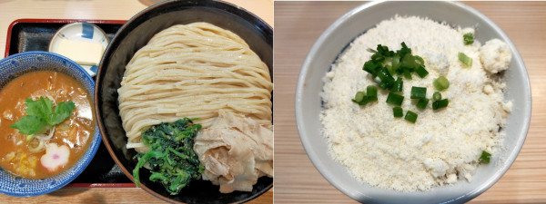 「【限定】柚子味噌󠄀つけ麺(大関)バターおじっと飯1800円」@らー麺土俵 鶴嶺峰の写真