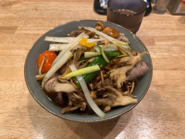 「肉茸南蛮」@だしと麺 遊泳の写真