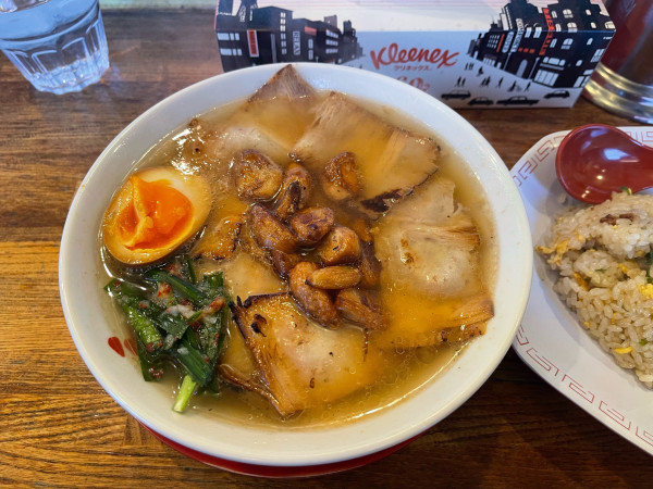 「焼豚ラーメン ニンニク」@焼豚ラーメン 三條 葛飾店の写真