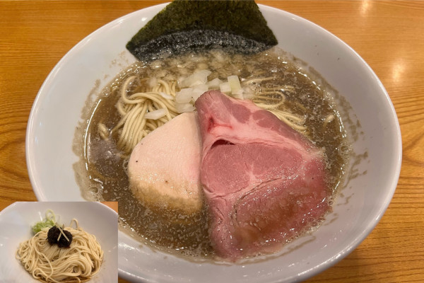 「純煮干しそば + 烏賊の和え玉」@中華そば 児ノ木の写真