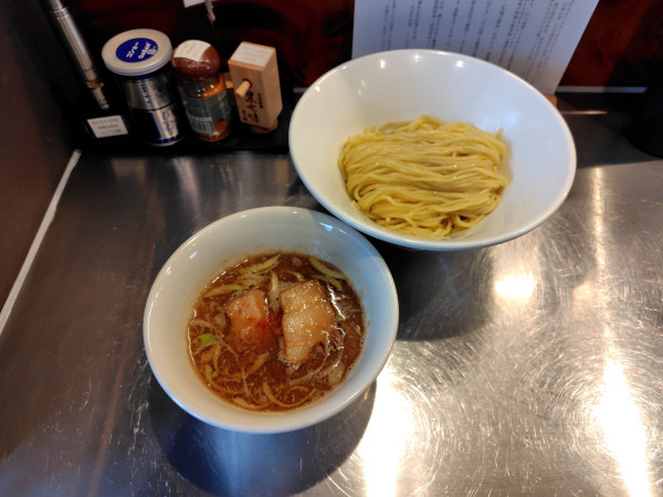 「大山豚角煮のつけ麺1100円（限定）」@麺しかのの写真