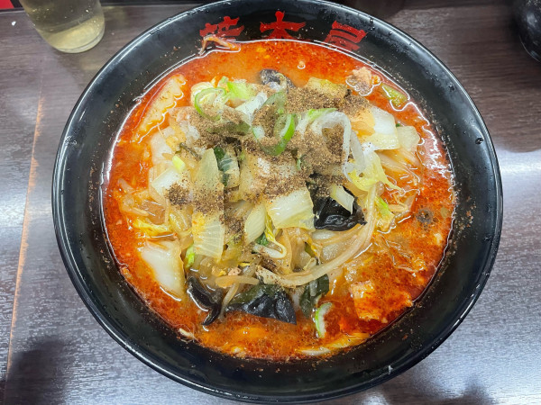 「大辛野菜麺　野菜大盛」@元祖旨辛系タンメン 荒木屋の写真