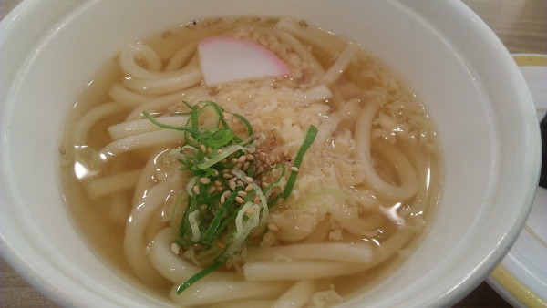 「平日限定 かけうどん 200円」@かっぱ寿司 足立谷在家店の写真