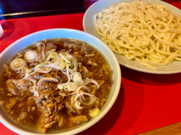 「チャーシューつけそば 大盛」@丸長 目白店の写真