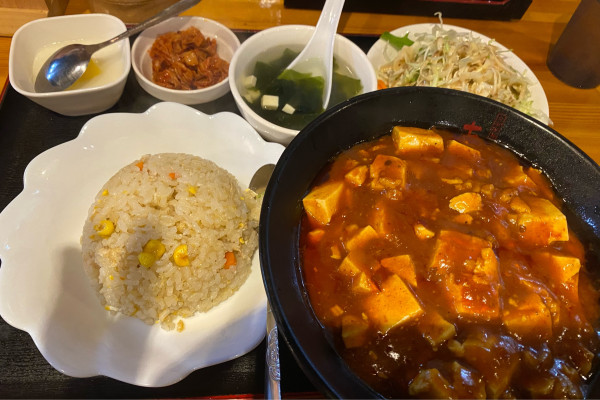 「麻婆麺セット　880円」@みかね中華食堂の写真