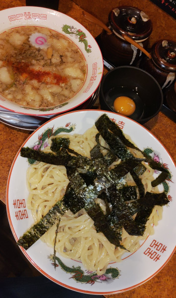 「背脂醤油つけ麺」@麺の蔵 かめだ屋の写真