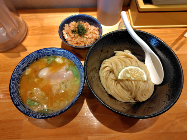 「親蟹白湯つけ麺1500円（この日限定）」@麺家 たけ田の写真