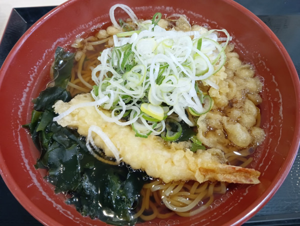 「中華そば+海老天(¥520+クーポン)」@ゆで太郎 錦町店の写真