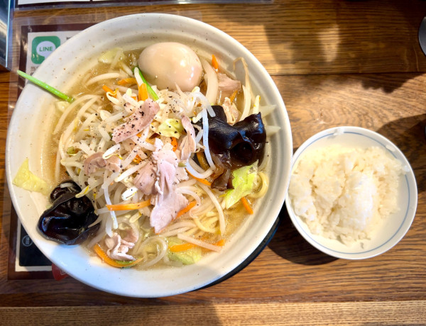 「塩タンメン(760¥)」@純米味噌らーめん みそら堂 小山店の写真