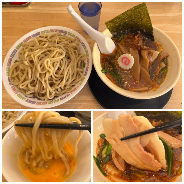 「スタミナ肉汁つけ麺1150円中盛り」@らぁめん屋 サンジの写真