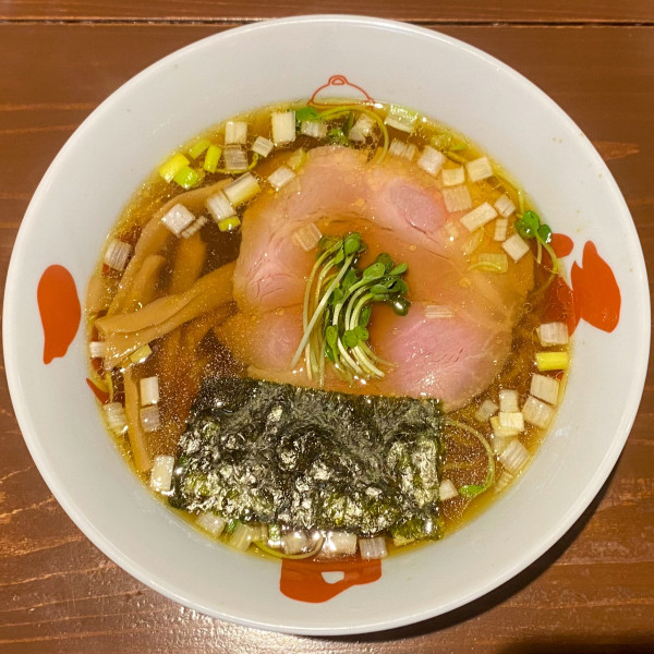 「支那そば（麺少なめ）¥850」@支那そば 正月屋の写真