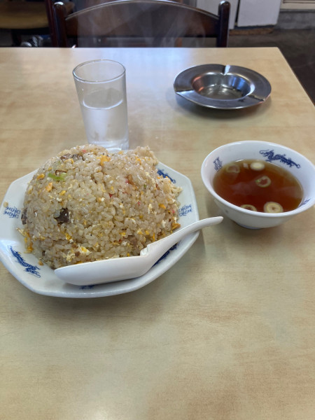 「チャーハン焼きそばセット　チャーハン大盛り」@石山食堂の写真