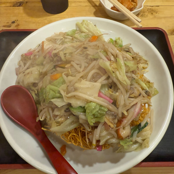 「長崎皿うどん細麺」@神宮前 博多ラーメン ほんじんの写真