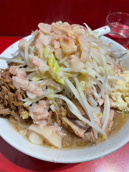 「小ラーメン ショウガ半分 崩 ヤサイニンニクアブラ」@ラーメン二郎 西台駅前店の写真