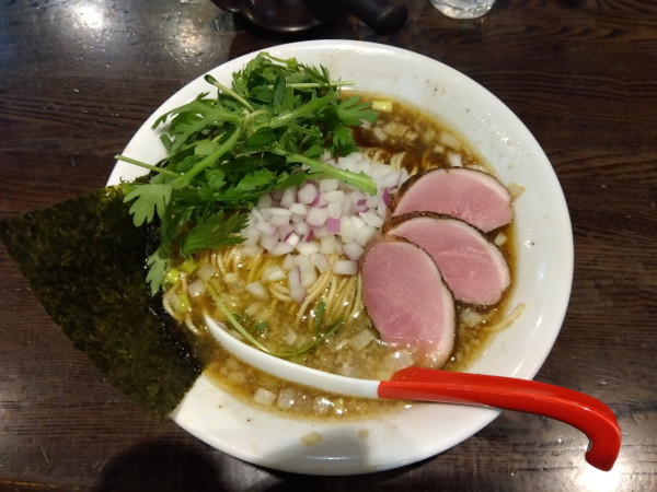 「鴨煮干醤油そば　大盛」@麺屋 時茂 西川口店の写真