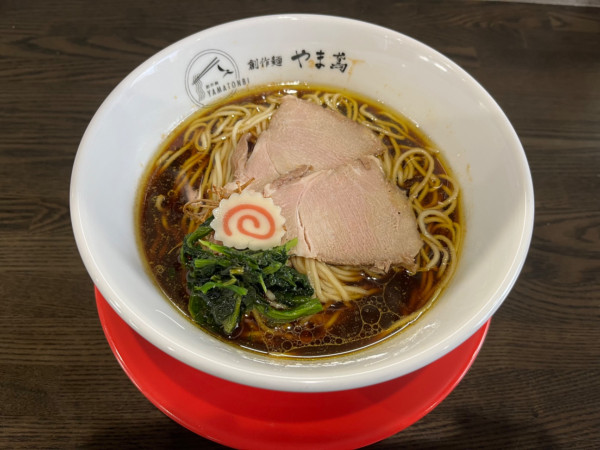 「川俣シャモ地鶏らぁ麺+麺増し」@いわきと創作らぁ麺 やま鳶の写真