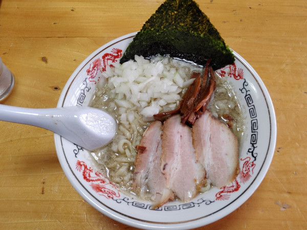 「背脂煮干中華　和え玉　800+200円」@福島屋の写真