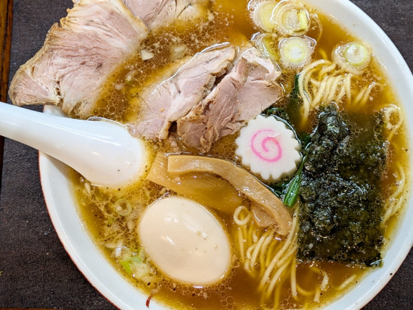 「チャーシューメン＋味玉」@中華そば政好の写真