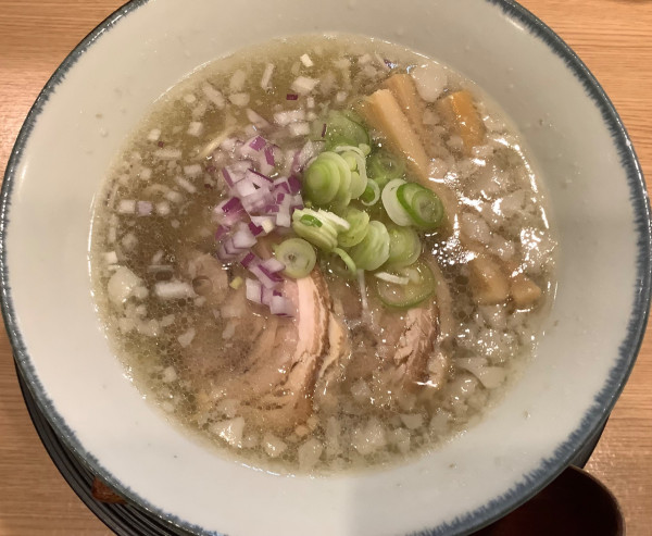 「[限定]背脂生姜ラーメン　塩」@横浜淡麗らぁ麺 川上の写真