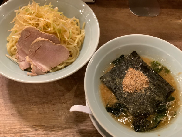 「魚介豚骨ネギつけ麺」@ネギラーメンの写真