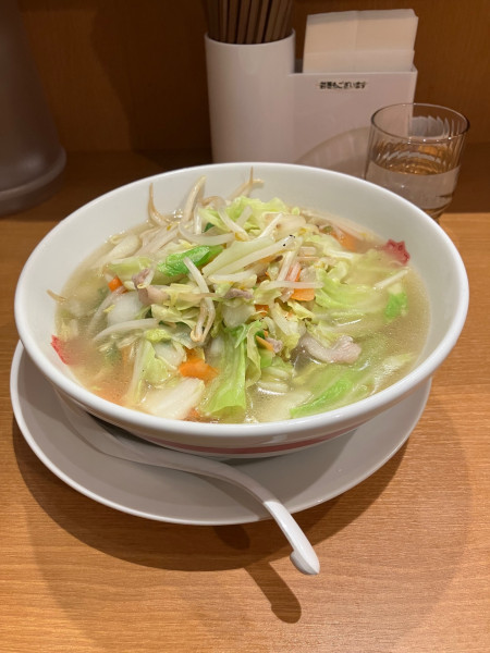 「野菜たっぷりタンメン大盛り」@日高屋 雑色駅前店の写真