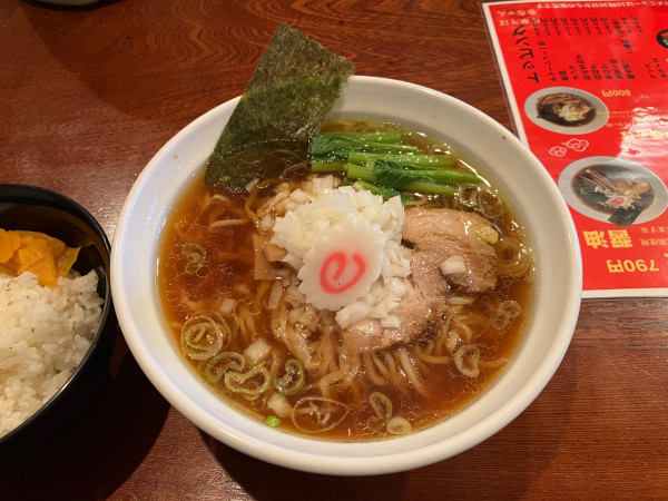 「春ちゃんそば大盛り半ライス」@中華そば 春ちゃんの写真