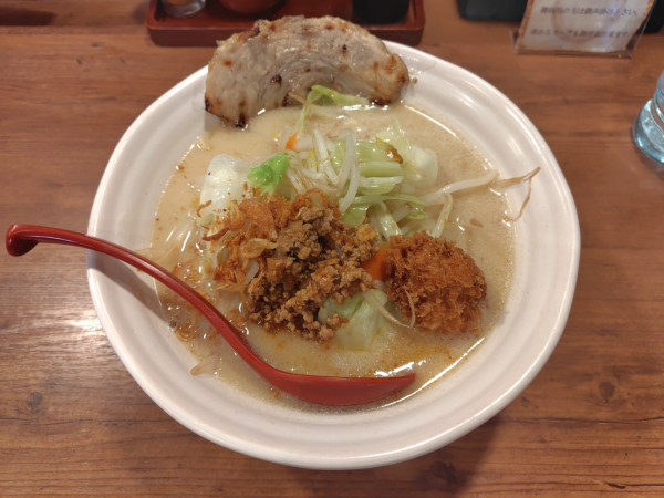 「広島味噌野菜らーめん1089円（期間限定）」@麺場 田所商店 鳥取店の写真