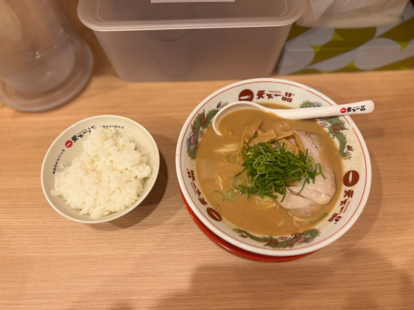 「ライス定食(こってり.麺かため)1050円」@天下一品 神田店の写真